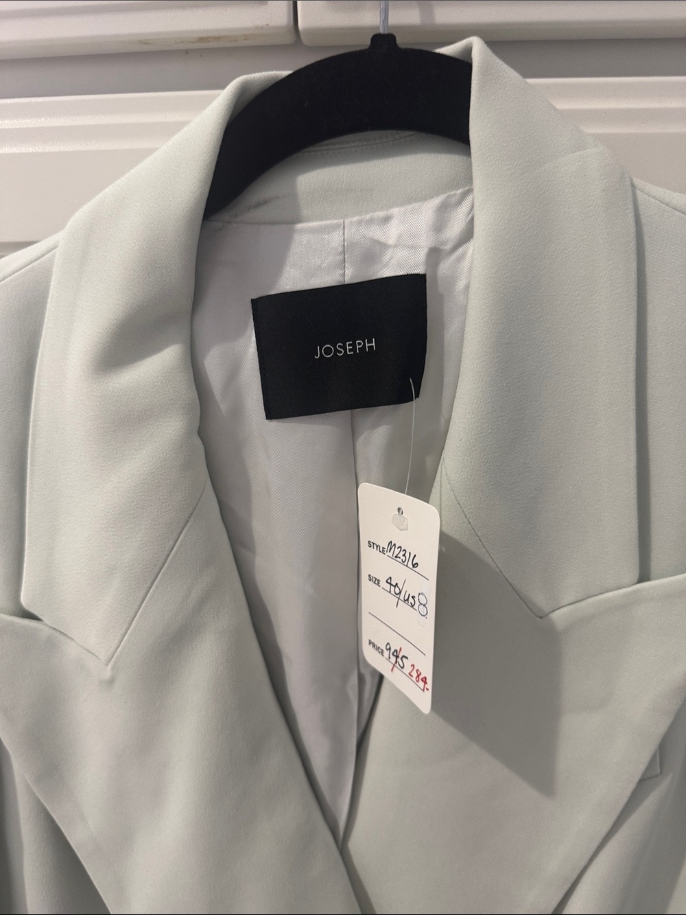 Joseph Pastel Mint Tailored Blazer sz 40/8 NWT